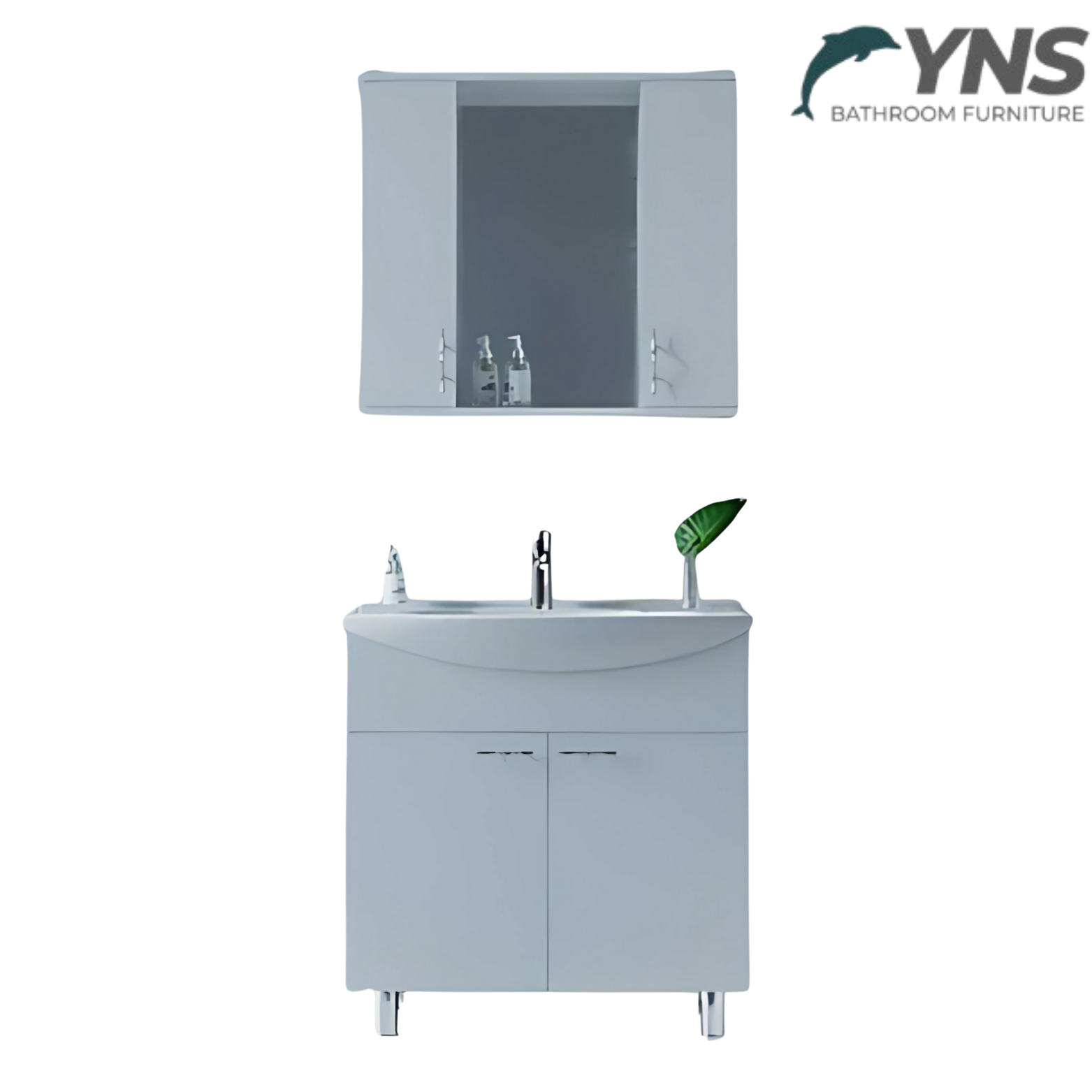 BANYO DOLABI TAKIMI KLASİK EKSTRA 80CM (LAPİS TAŞ)